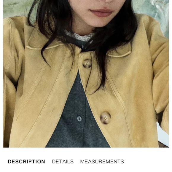 Zara 100% SUEDE LEATHER JACKET - Picture 2 of 6